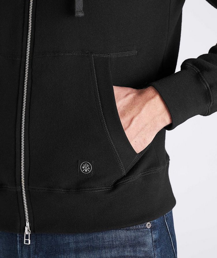 T Patch Zip-Up Cotton Hoodie image 4