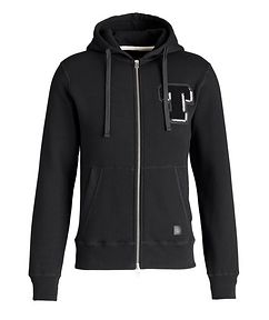 Outclass T Patch Zip-Up Cotton Hoodie