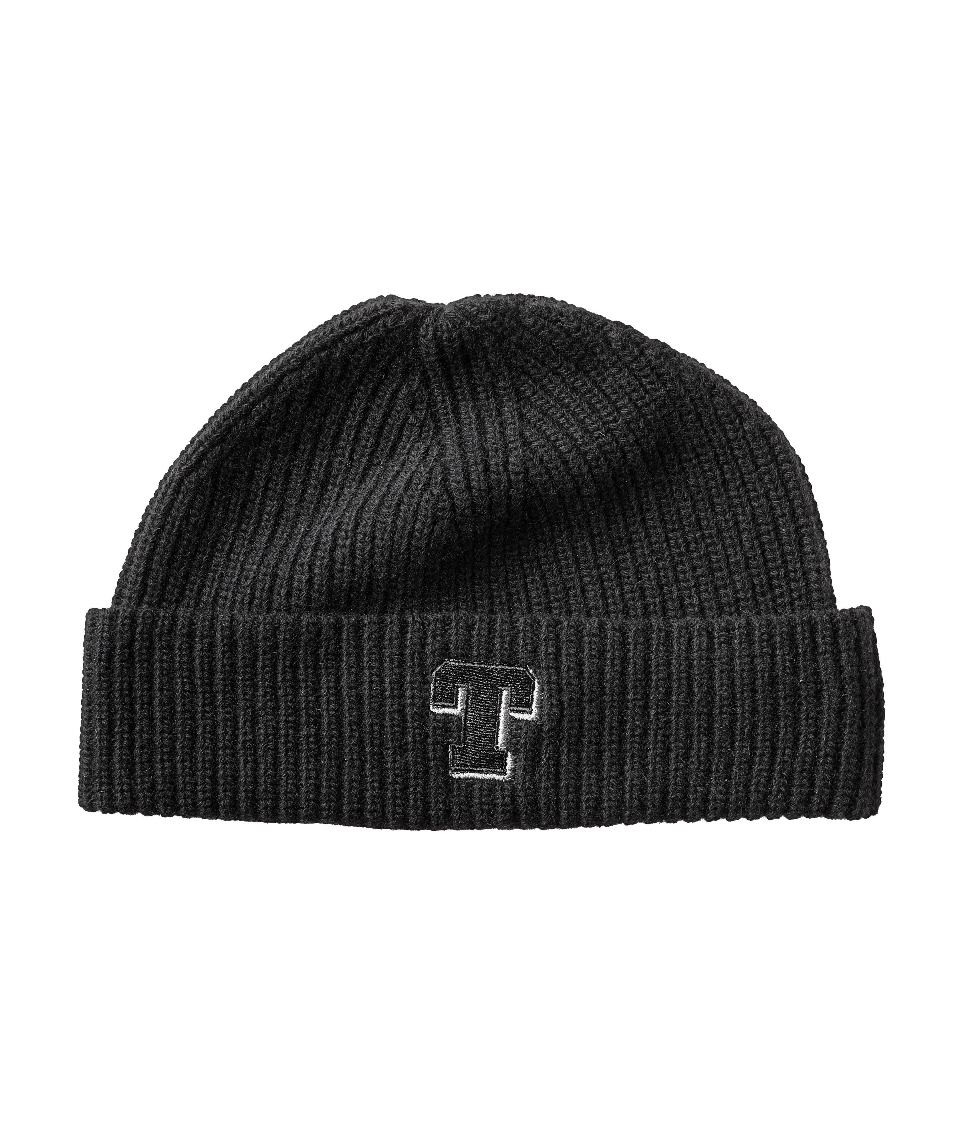Outclass Tuque en cachemire et laine avec écusson