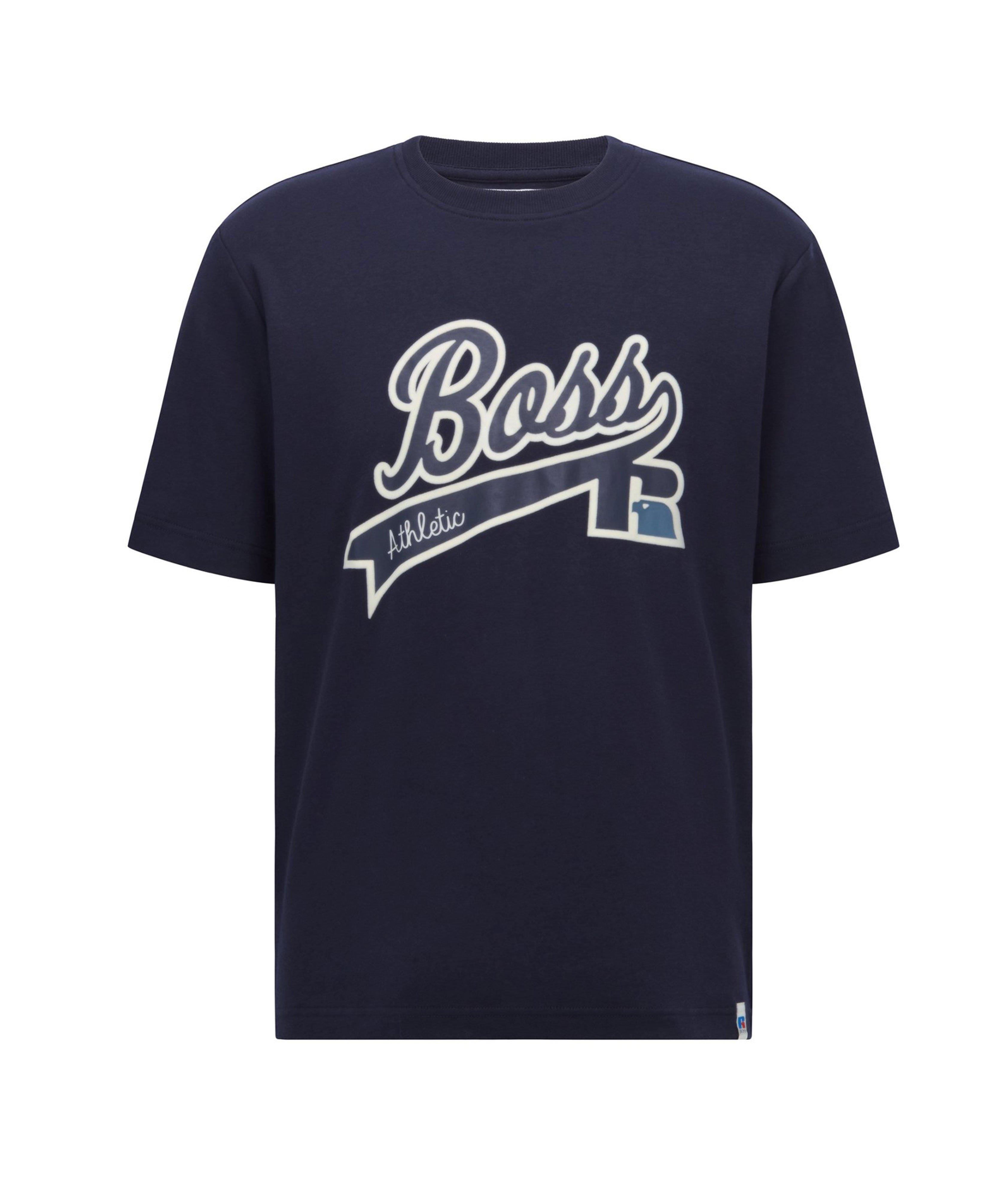 BOSS x Russell Athletic Logo Cotton T-Shirt image 0