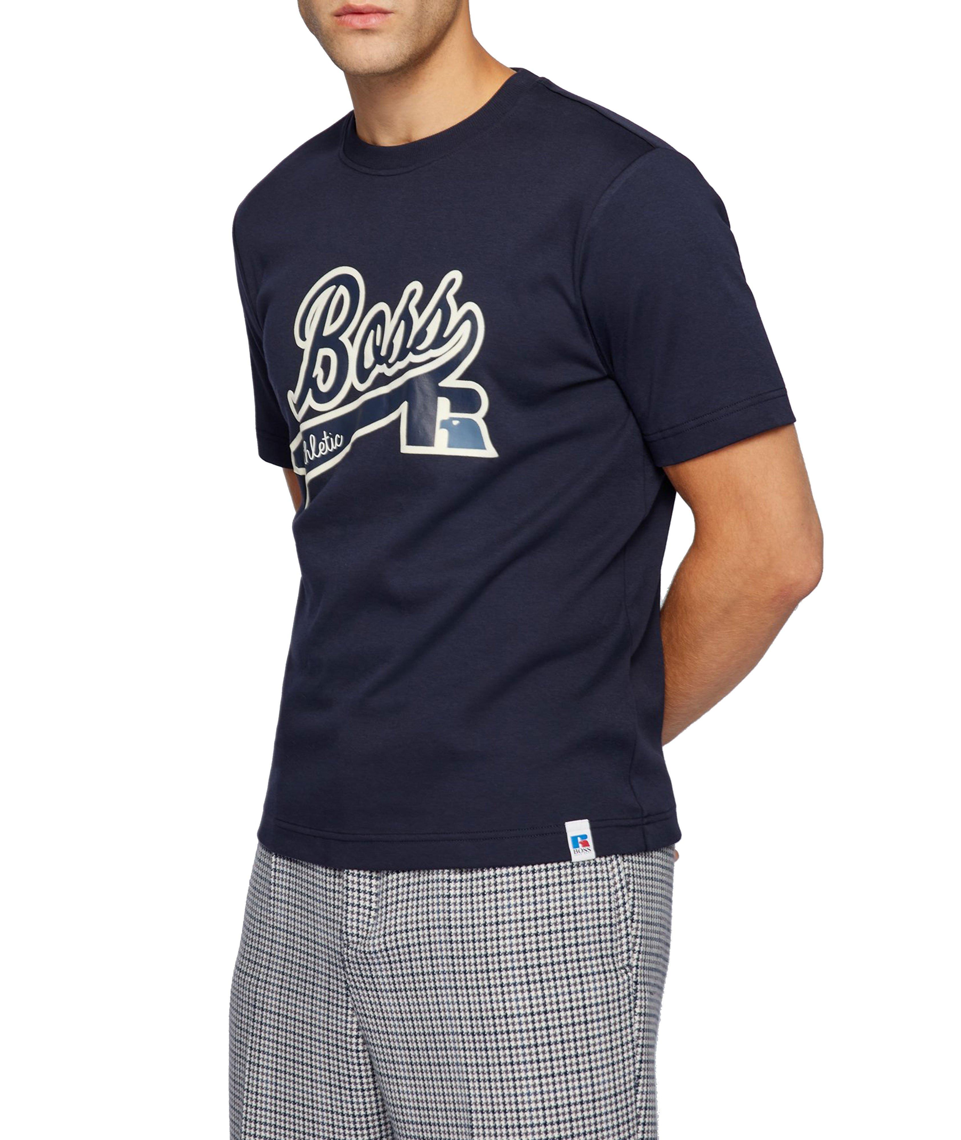 BOSS x Russell Athletic Logo Cotton T-Shirt image 1