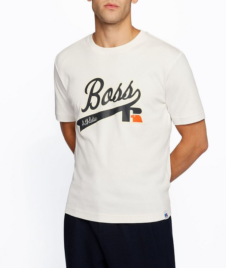 BOSS x Russell Athletic Logo Cotton T-Shirt image 1