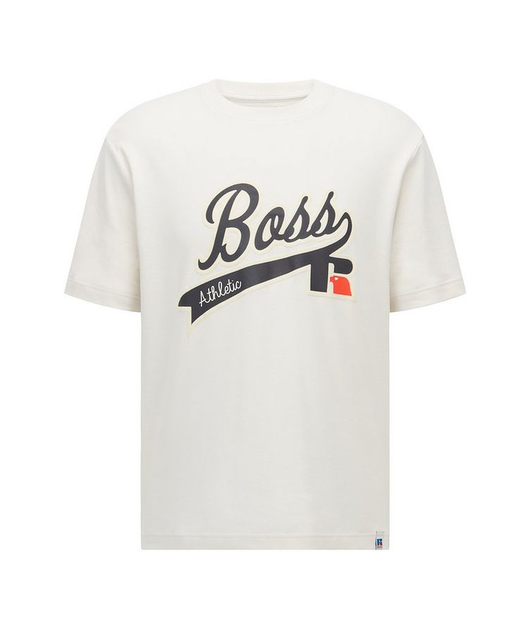 BOSS x Russell Athletic Logo Cotton T-Shirt image 0