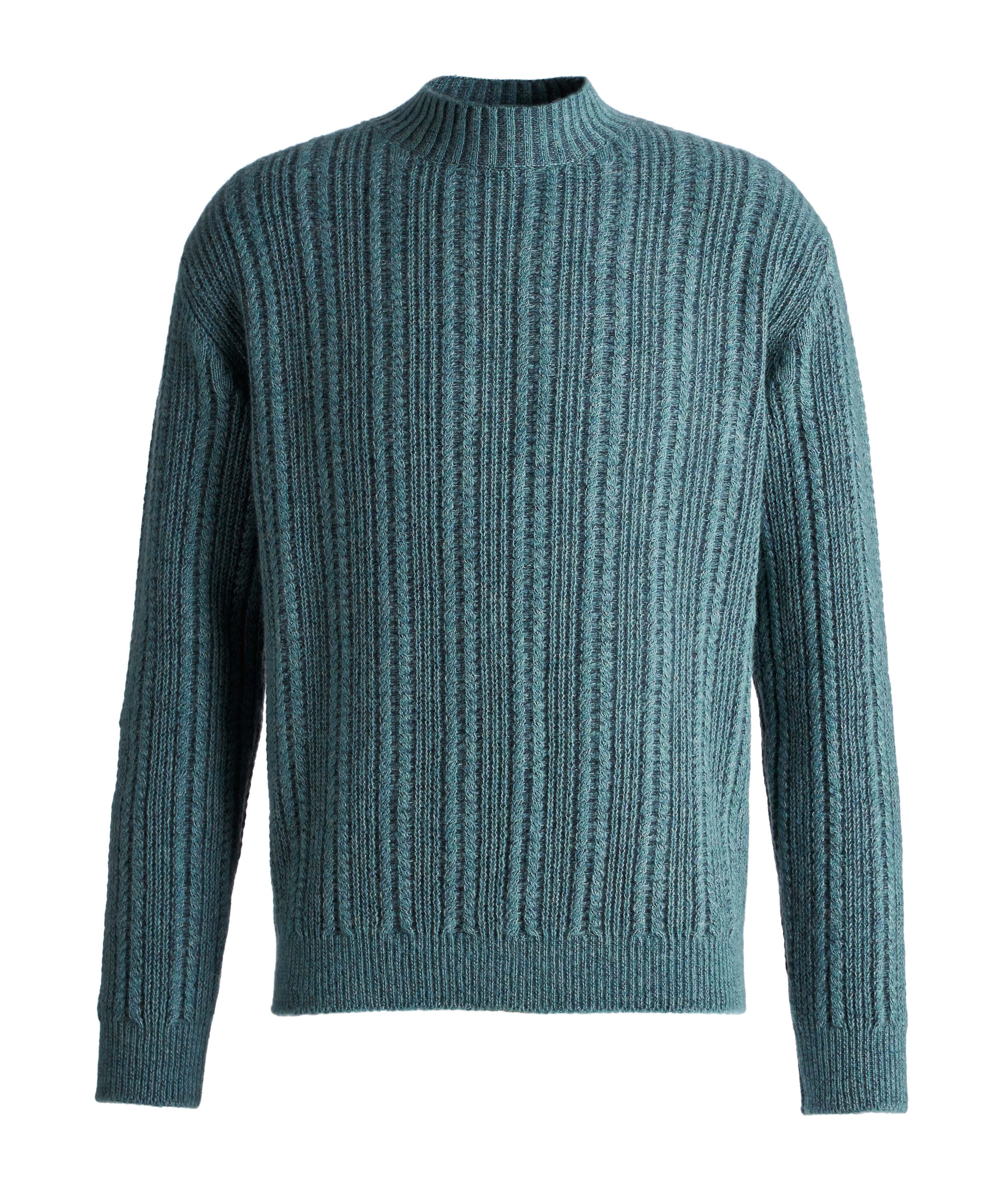 Cable-Knit Cashmere-Silk Sweater image 0