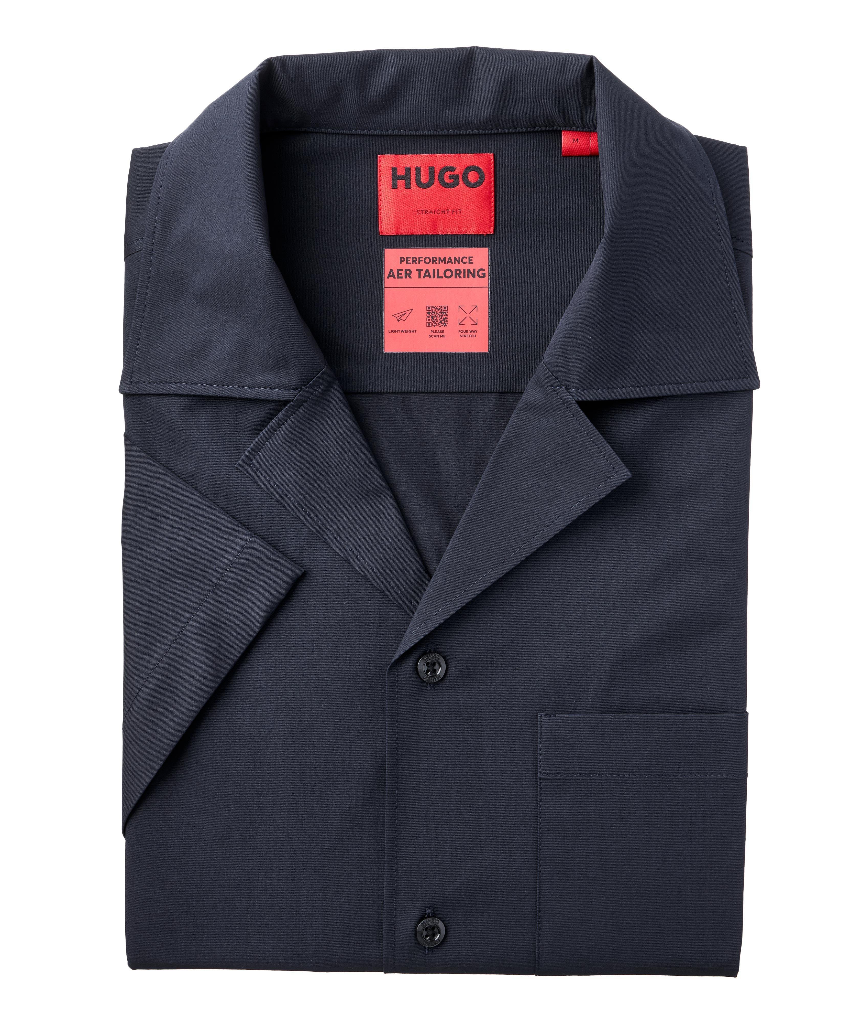 Short-Sleeve Chest Pocket Sport Shirt  image 0