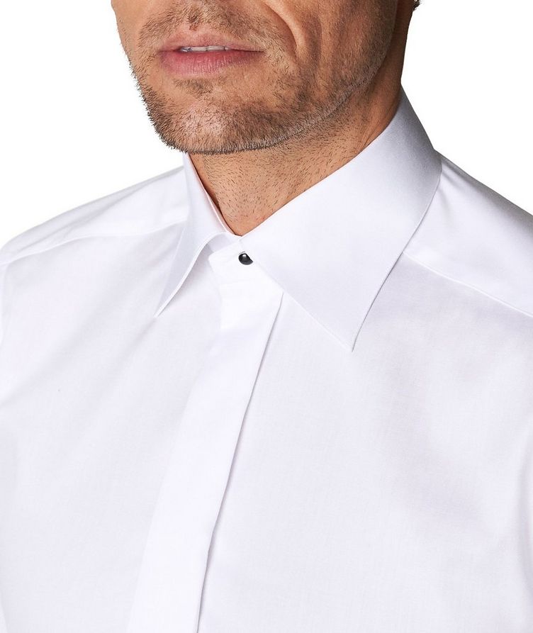 Slim-Fit Twill Fly Front Tuxedo Dress Shirt image 2