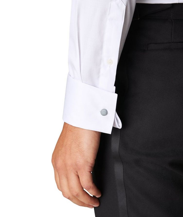 Slim-Fit Twill Fly Front Tuxedo Dress Shirt image 3