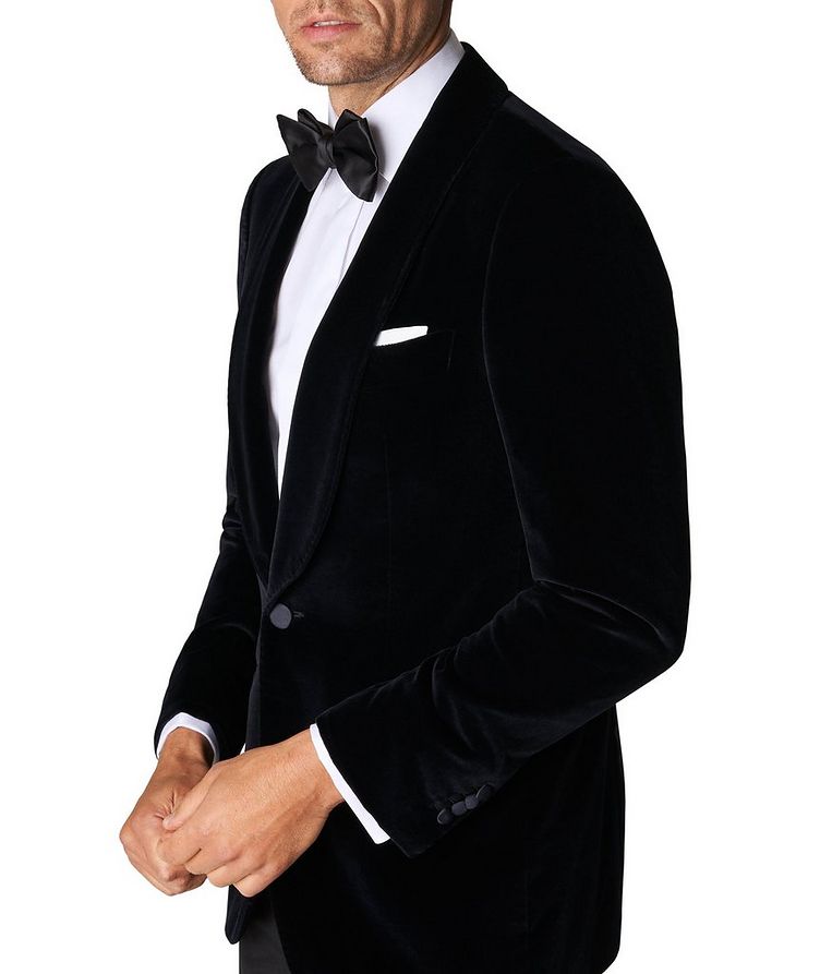 Slim-Fit Twill Fly Front Tuxedo Dress Shirt image 4