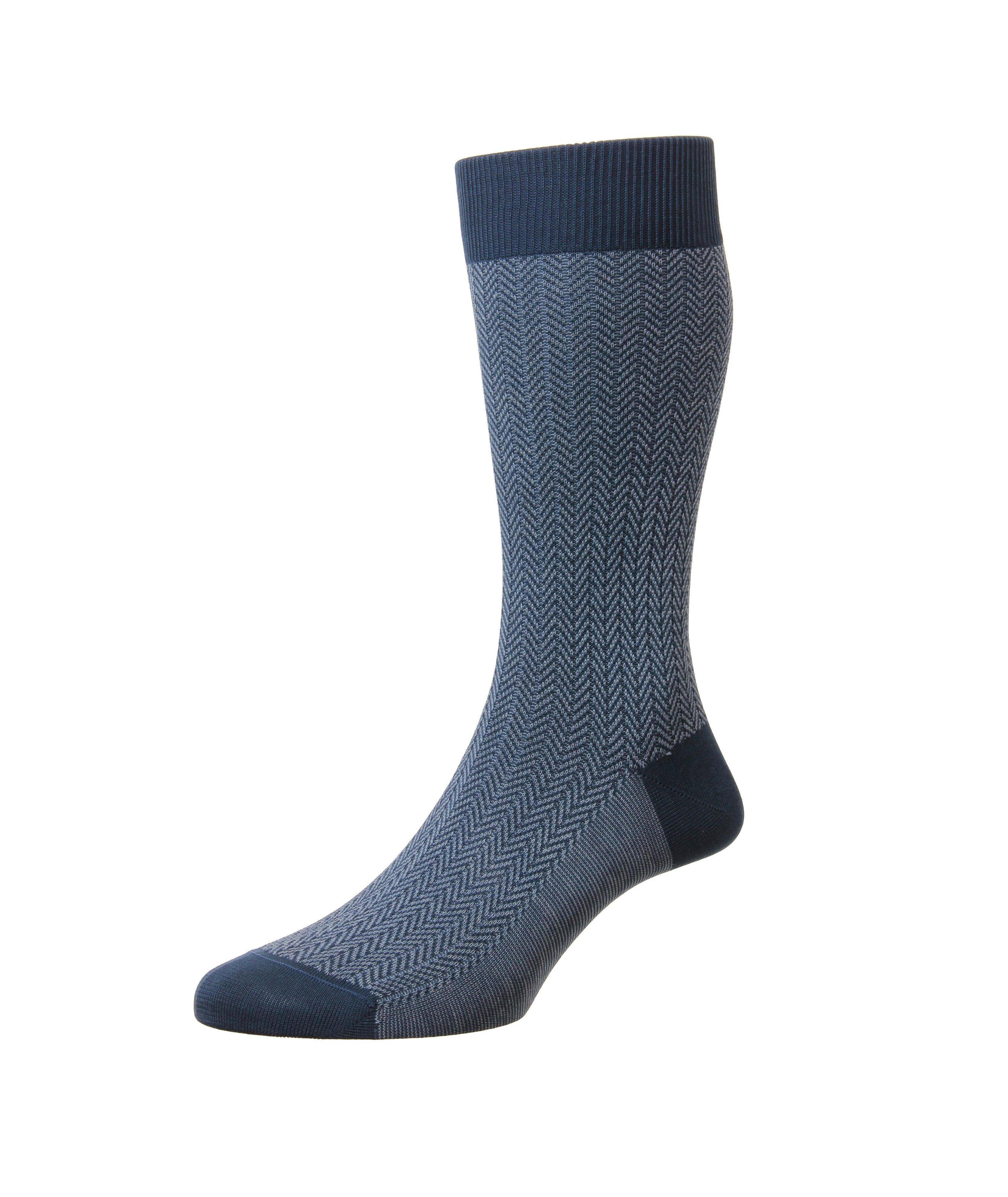 Fabian Cotton-Blend Long Dress Socks image 0