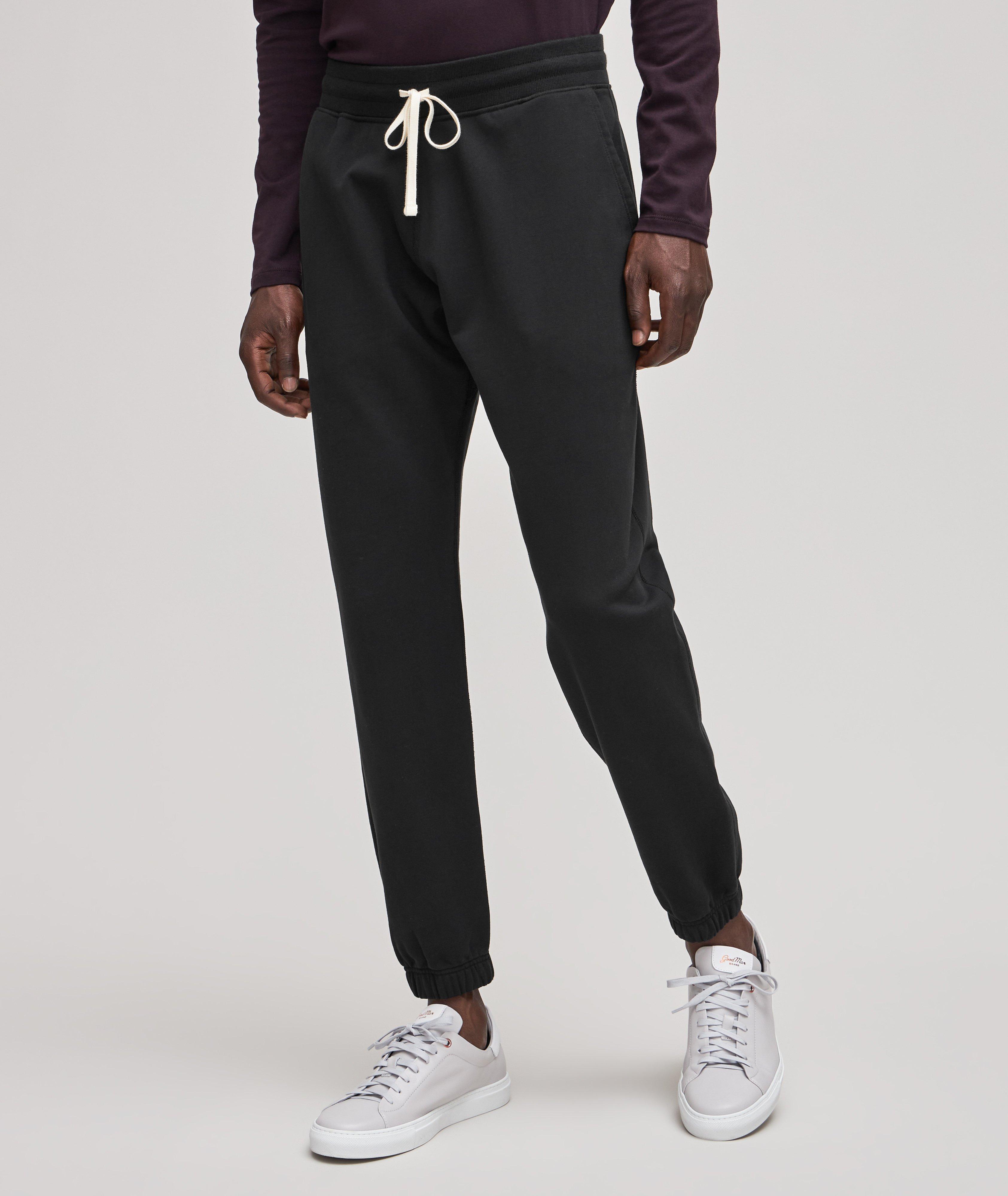 Pantalon sport en coton à cordon image 1