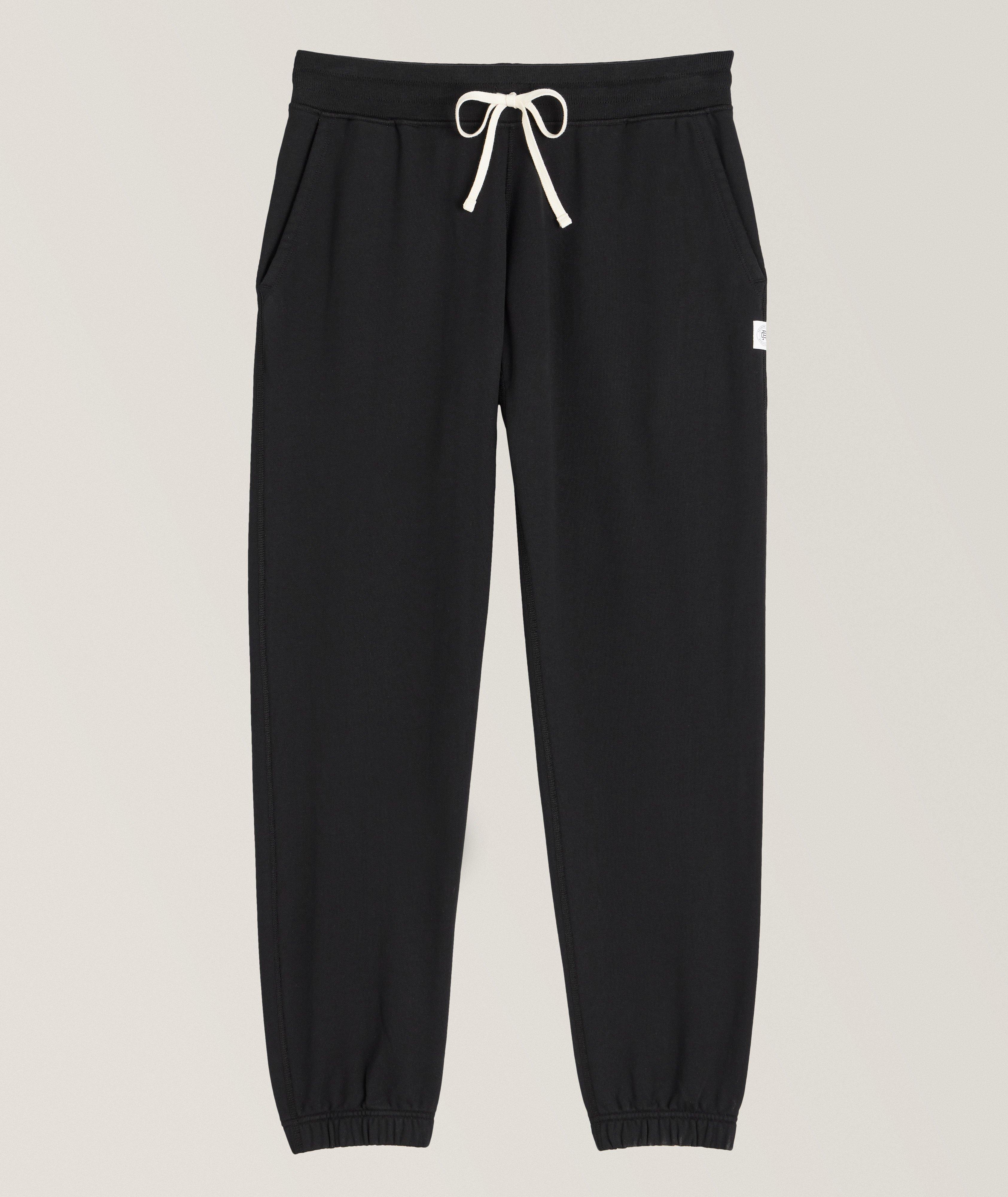 Pantalon sport en coton à cordon image 0