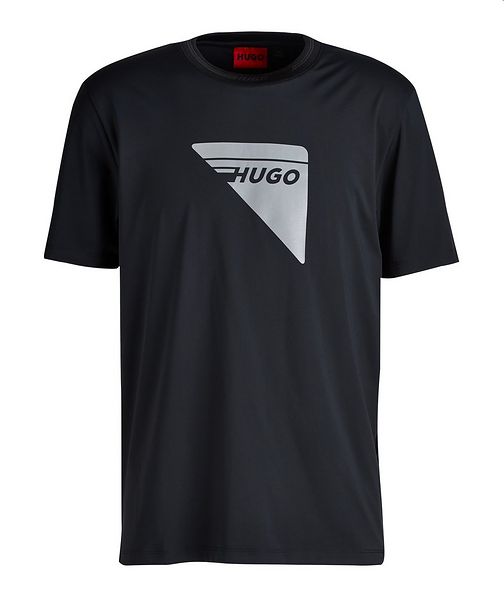 HUGO Active Reflective Logo Jersey-Stretch T-Shirt