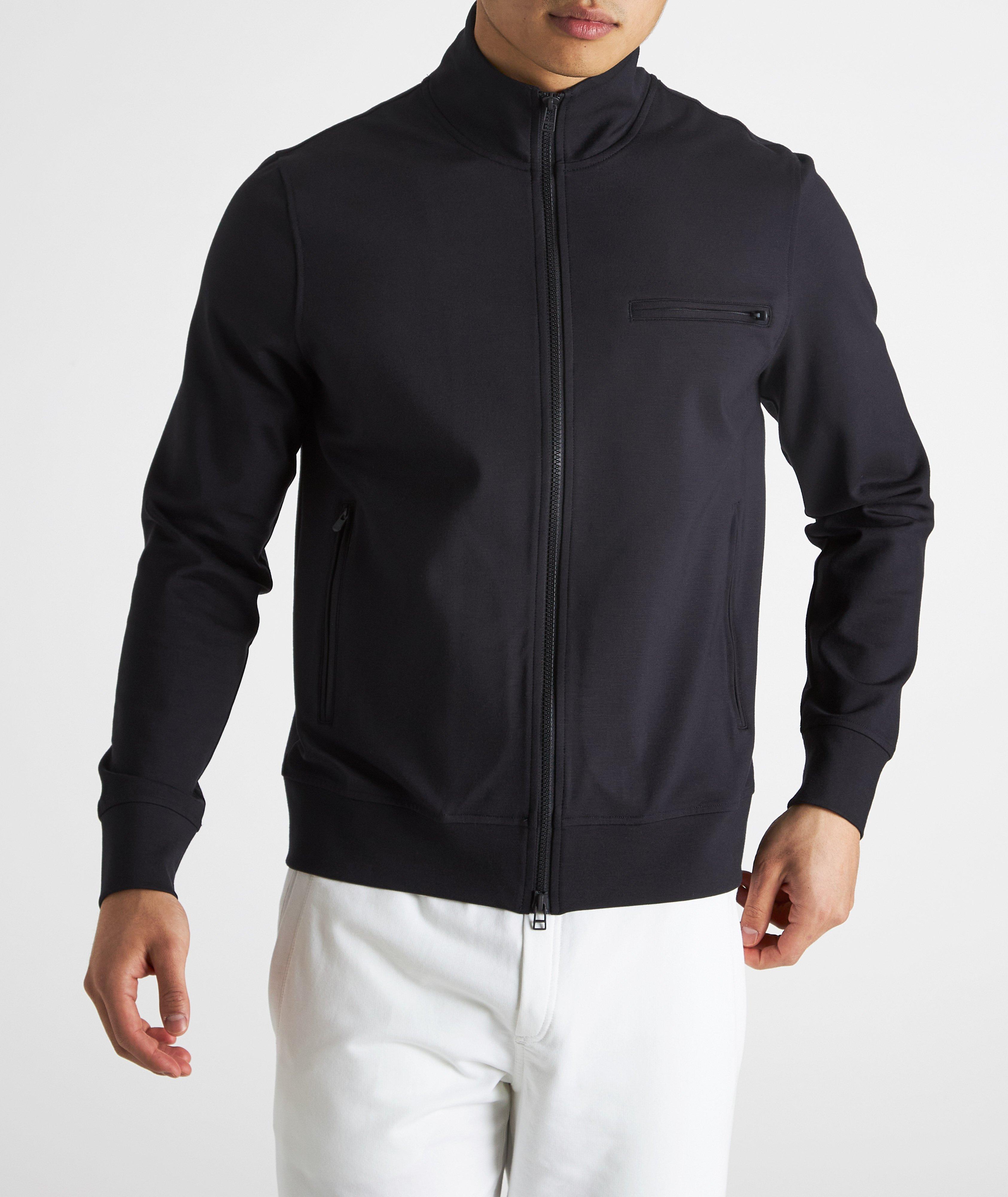 Viscose-Blend Technical Track Jacket image 1