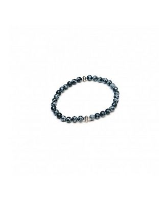 Edward Armah Snowflake Obsidian Gemstone Bracelet