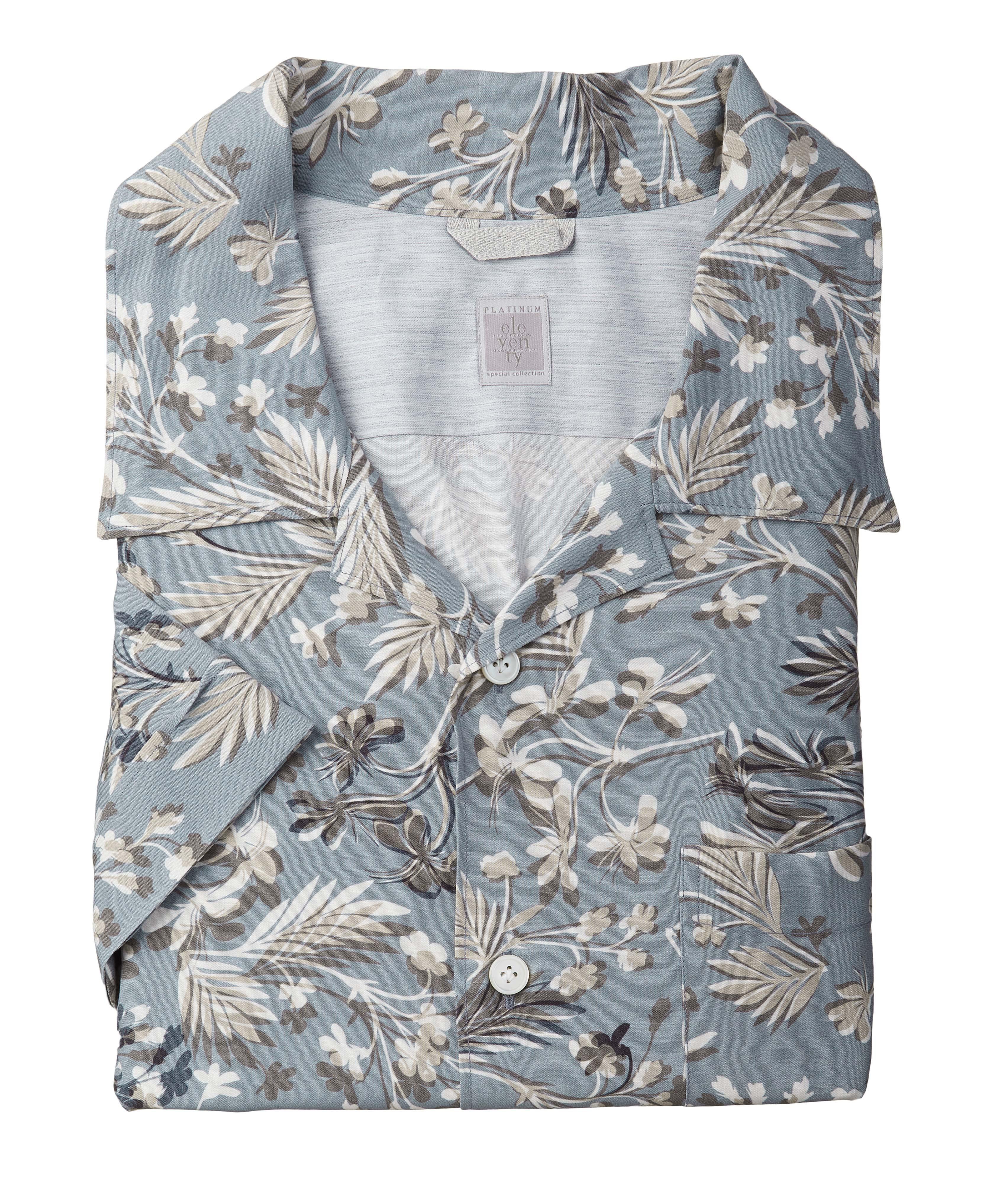 Chemise à motif floral et à col pyjama image 0