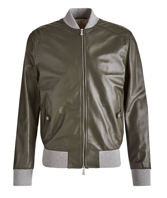 Leather Bomber Jacket picture 1