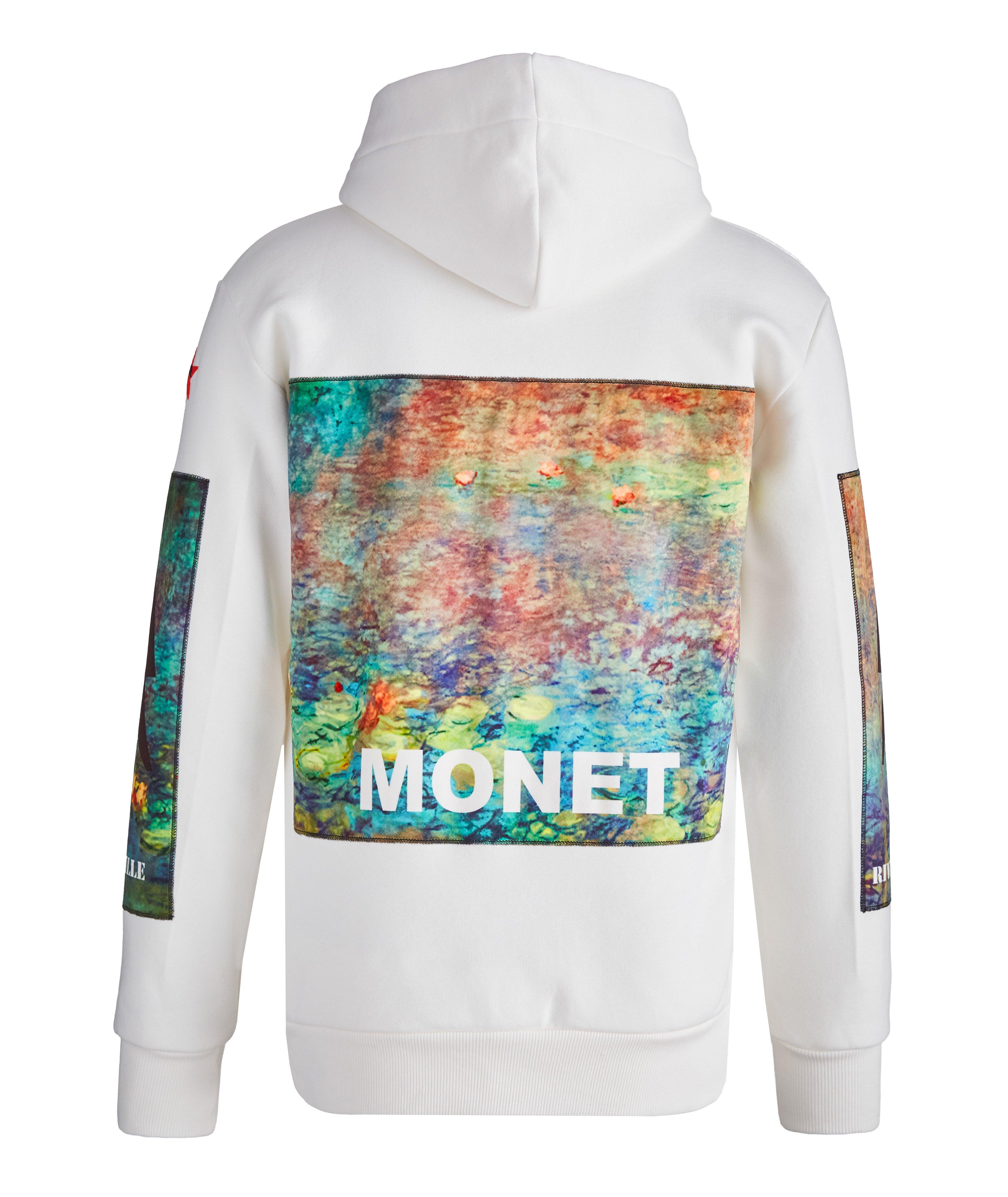Monet Print Cotton Hoodie image 0