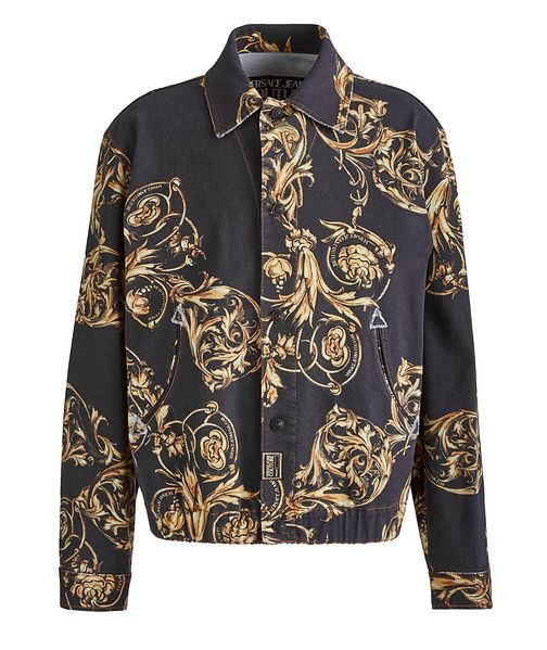 Versace Jeans Couture Surchemise en coton extensible à motif baroque