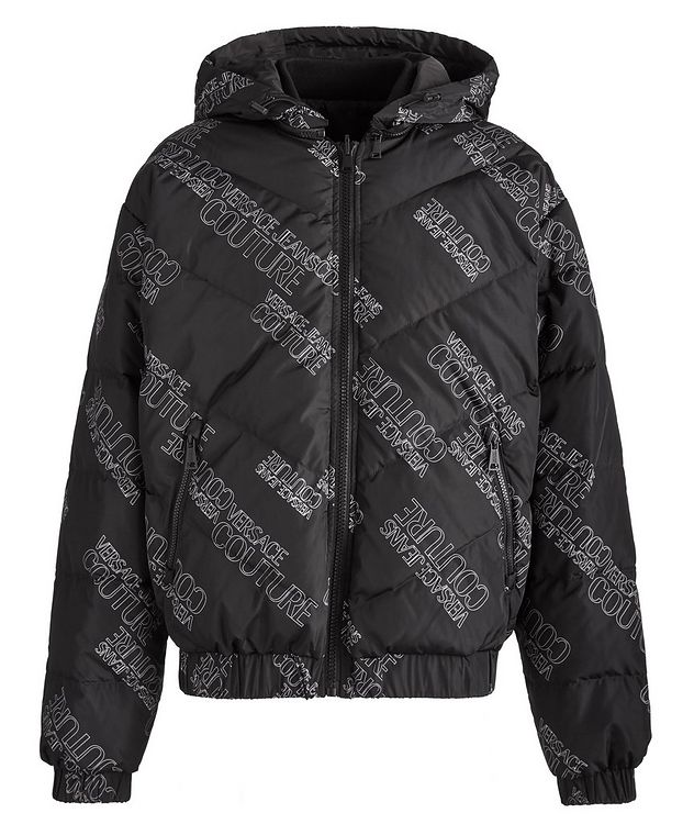 Reversible Logo Hooded Down Jacket picture 1