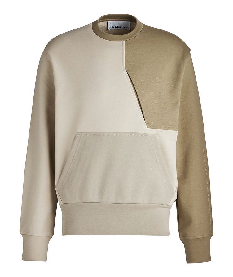 Panelled Colour-Block Cotton Sweatshirt image 0
