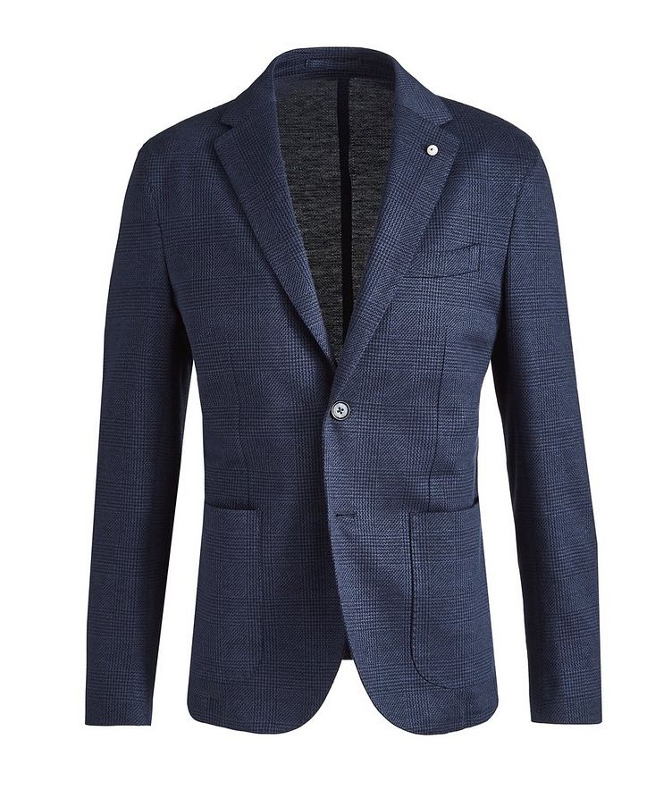 Linen-Cotton Houndstooth Sports Jacket image 0
