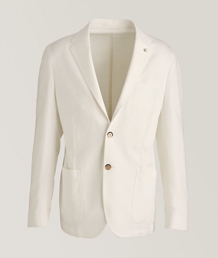 Cotton-Blend Textured Sports Jacket image 0