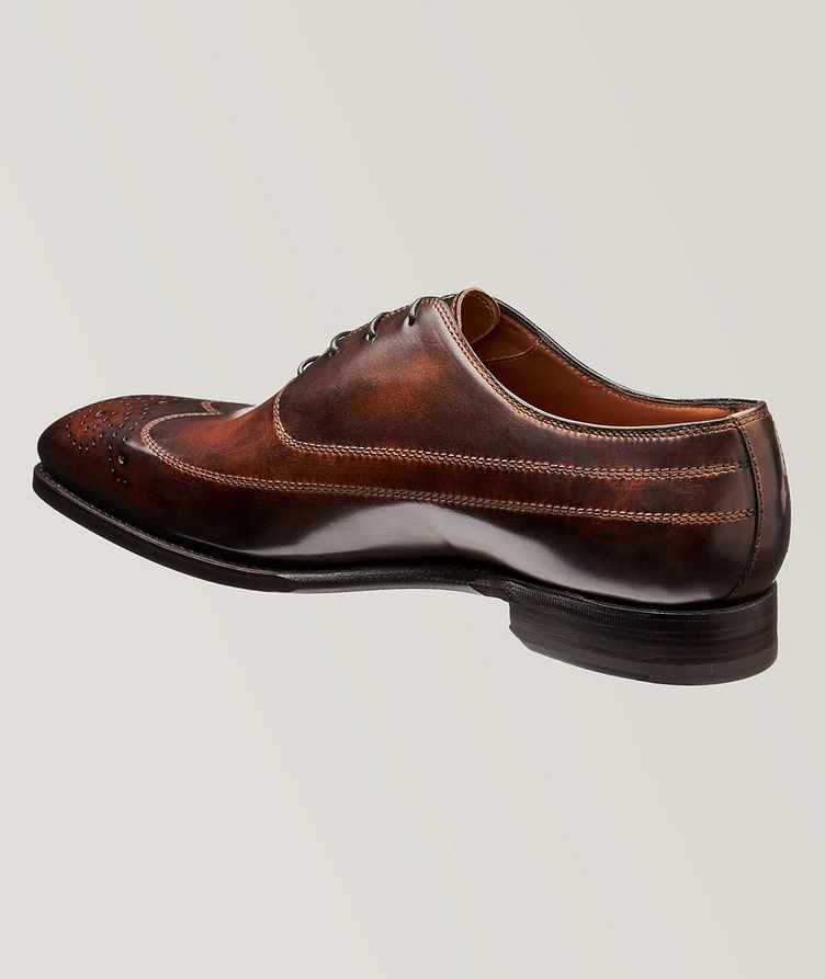 Embossed Leather Oxford Dress Shoes  image 1