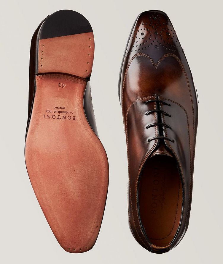 Embossed Leather Oxford Dress Shoes  image 2