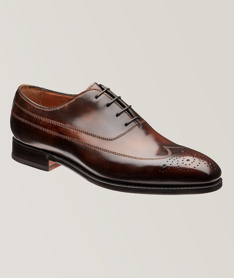 Embossed Leather Oxford Dress Shoes  image 0