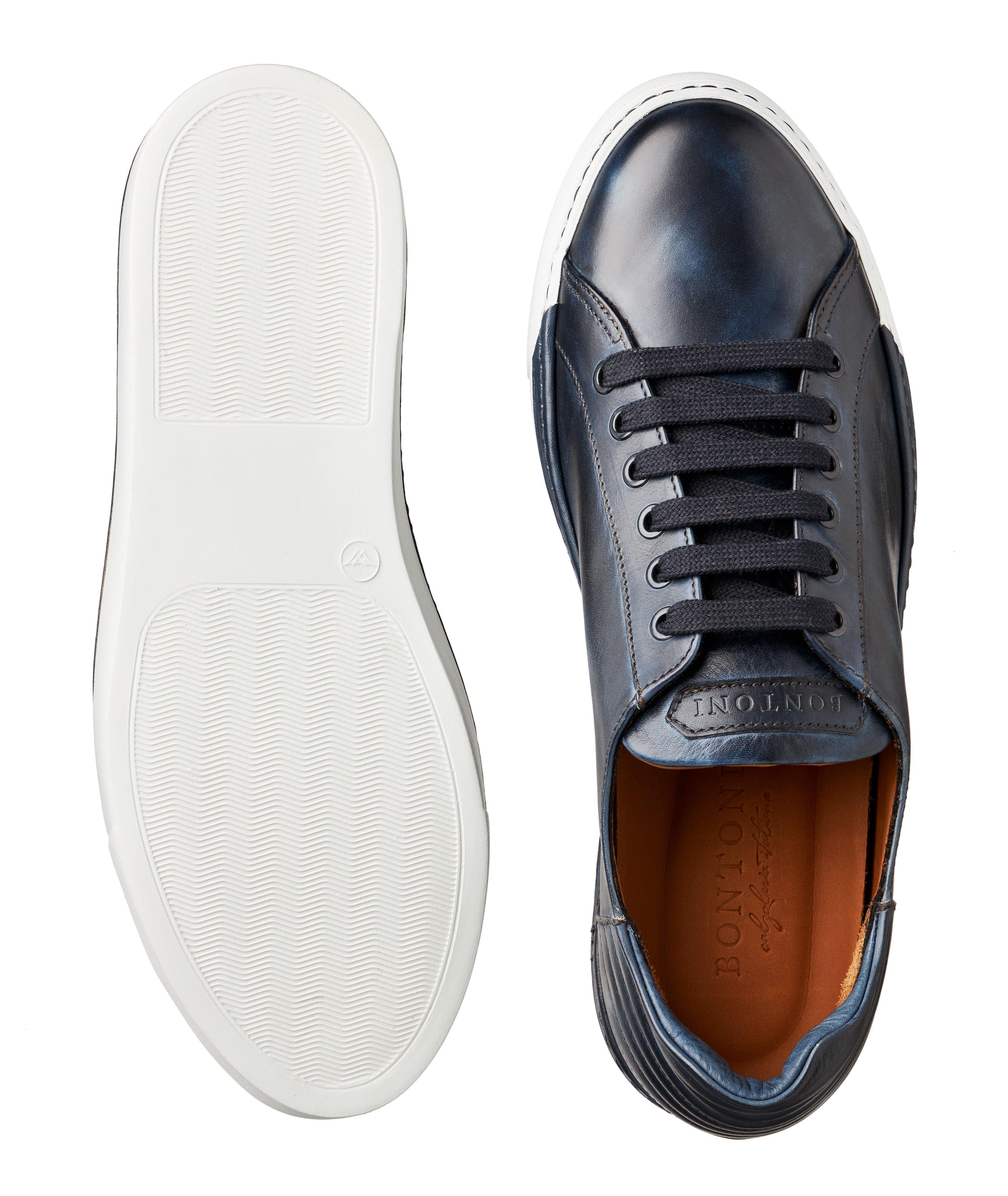 Burnished Leather Sneakers image 2