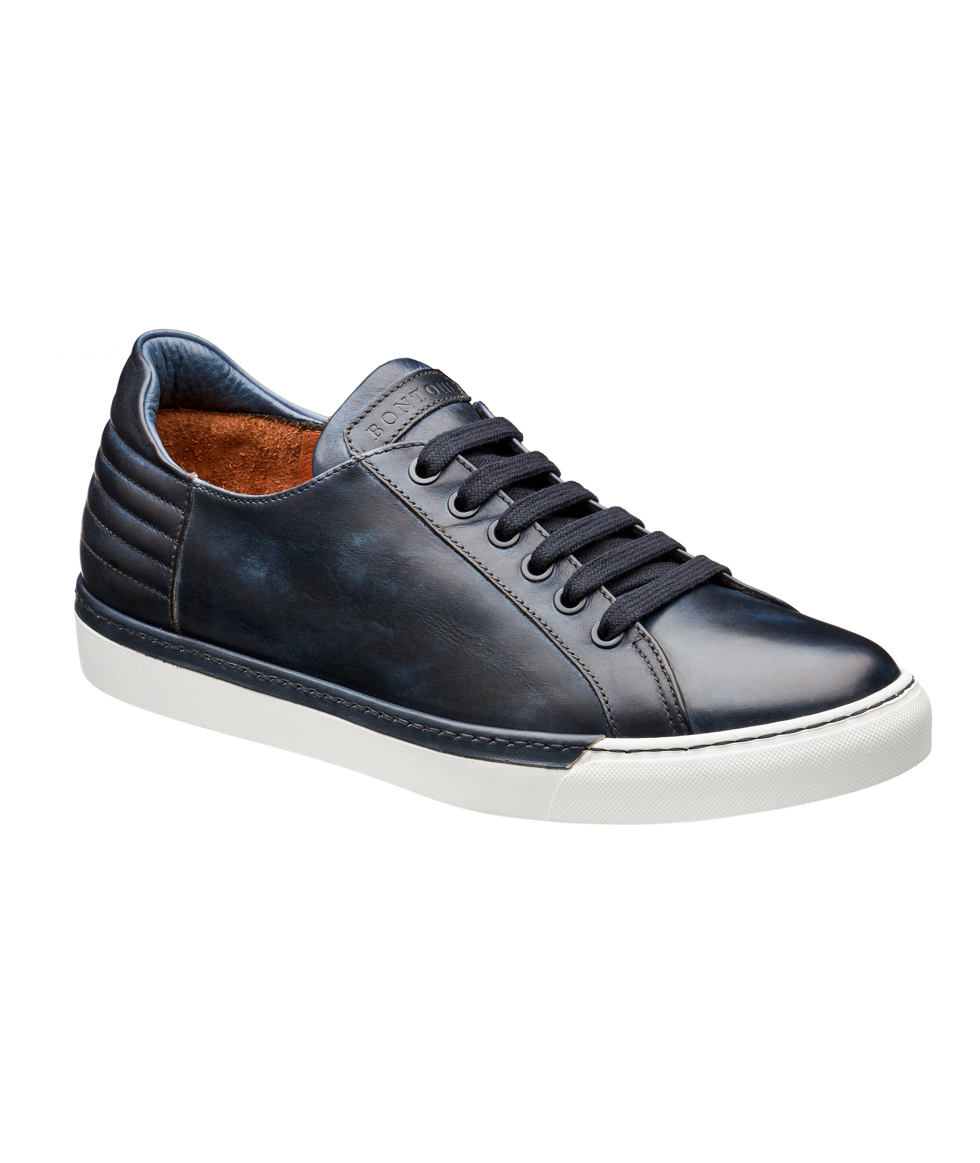 Burnished Leather Sneakers image 0