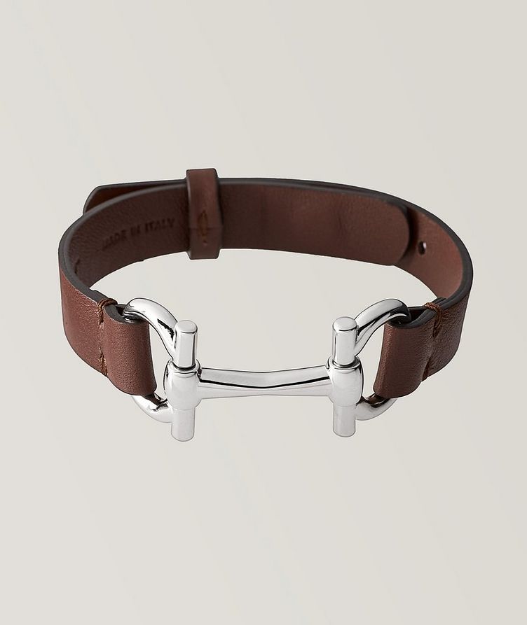 Horse Bit Leather Bracelet image 0