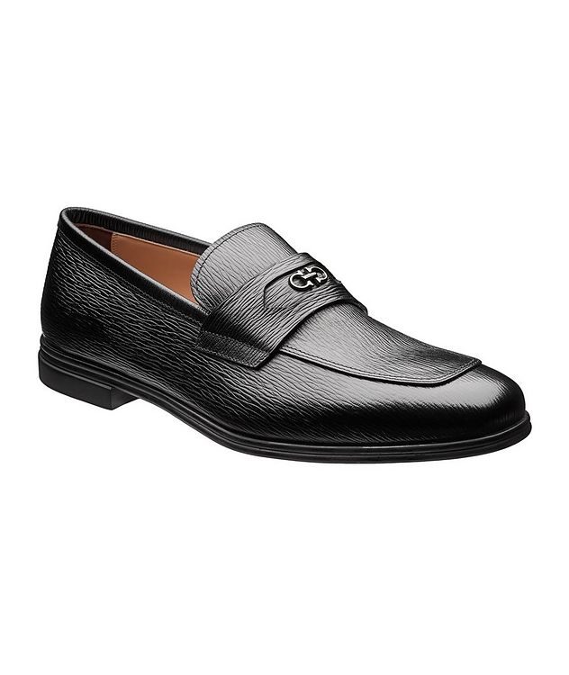 Martin Pebbled Leather Loafers picture 1