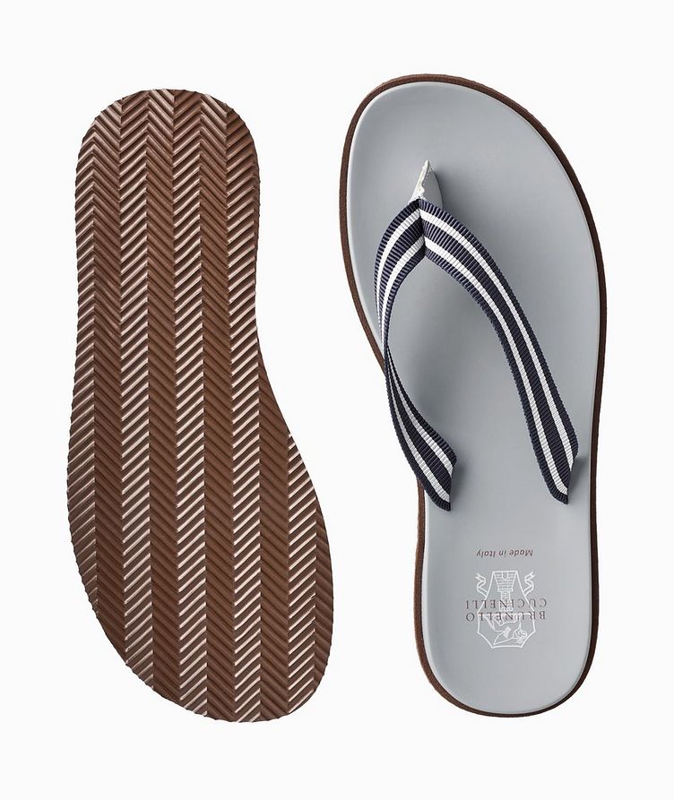 Flip-Flops With Striped Grosgrain Band image 2