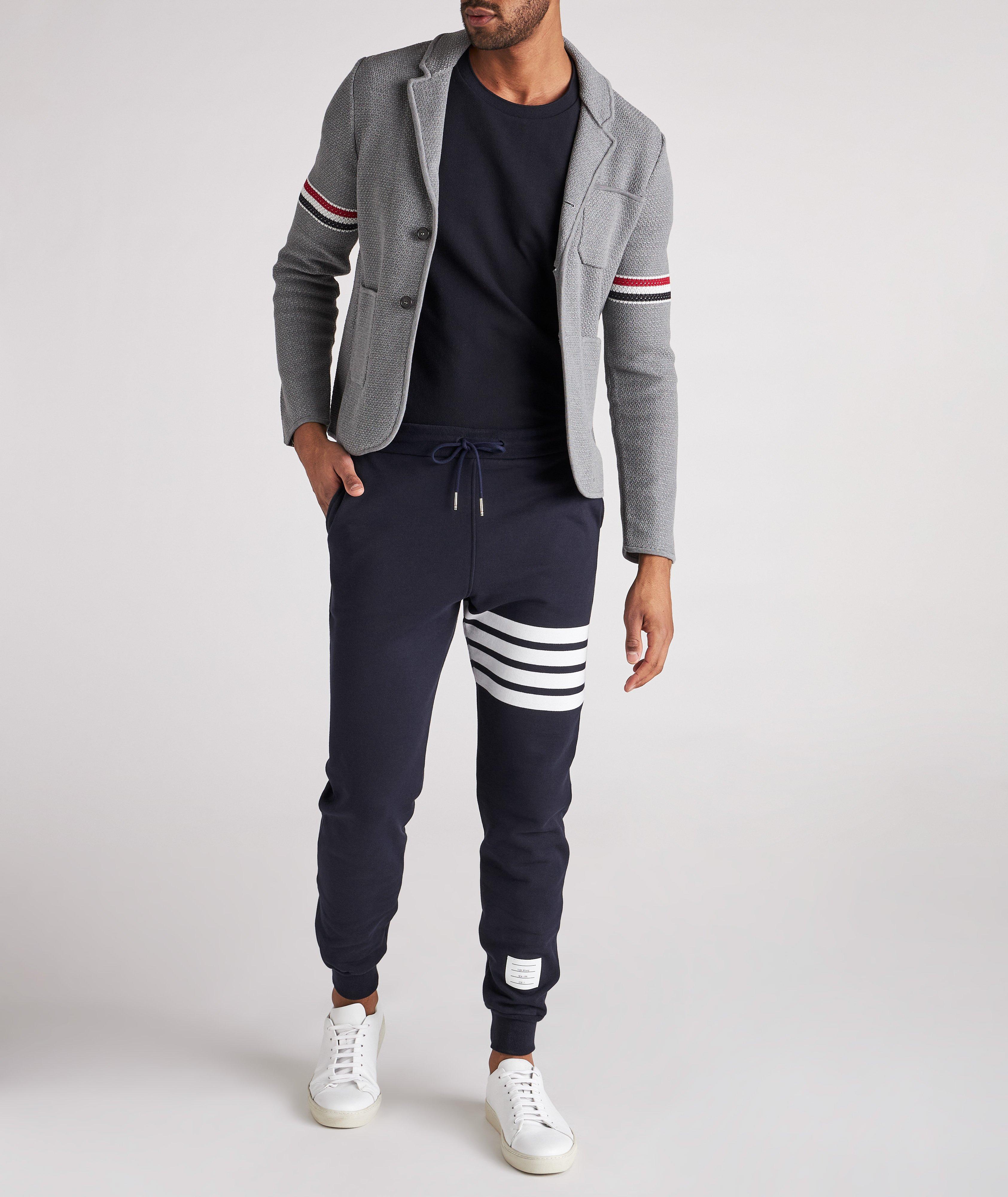 Back Stripe Cotton Piqué T-Shirt image 1