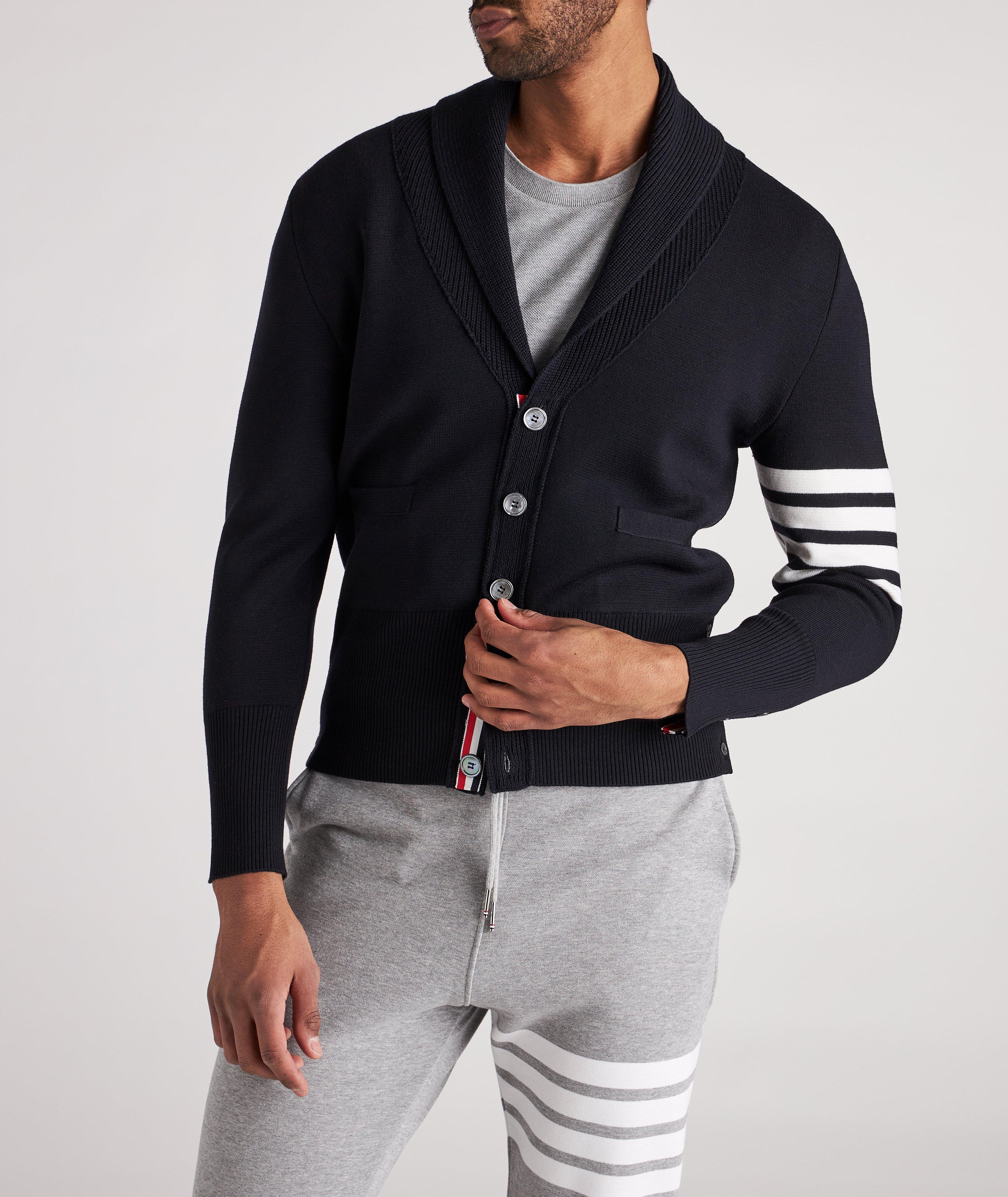 Merino Wool Shawl Collar Cardigan image 2