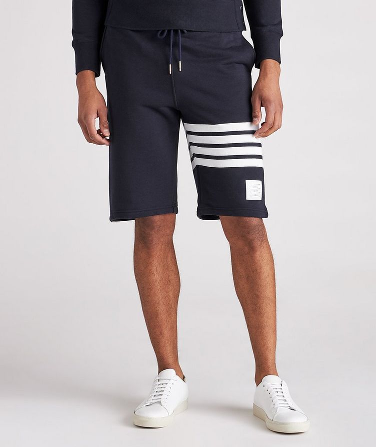Four-Bar Stripe Cotton Sweat Shorts image 2