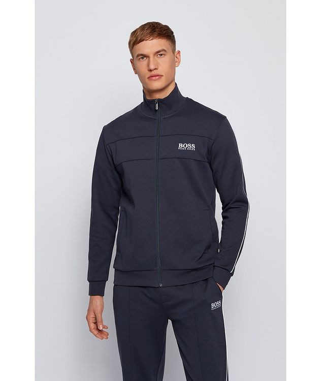 Zip-Up Stretch-Cotton Tracksuit Jacket picture 2