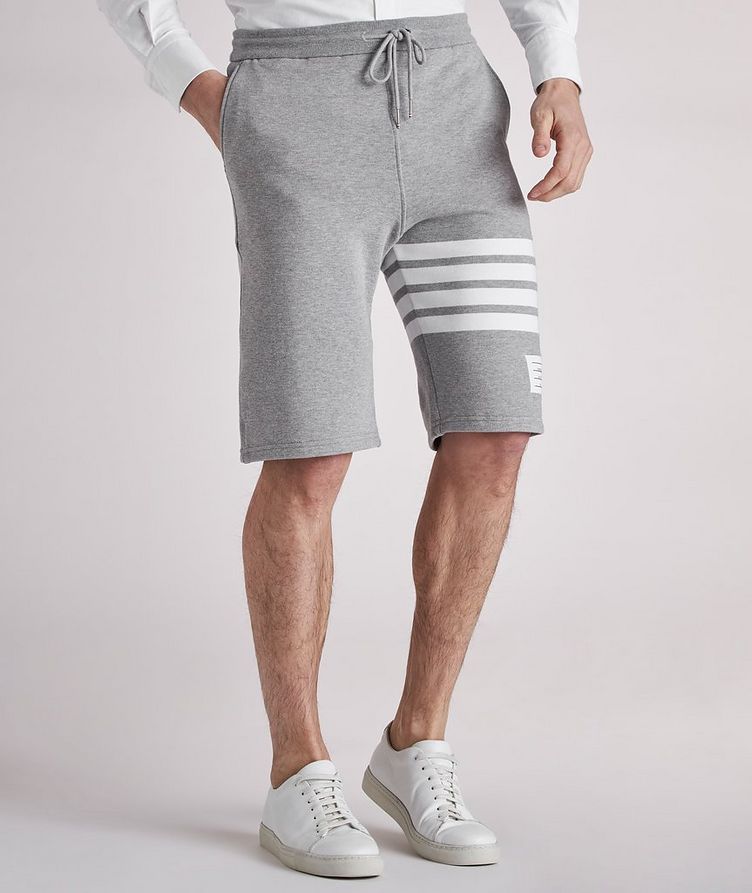 Four-Bar Stripe Cotton Sweat Shorts image 3