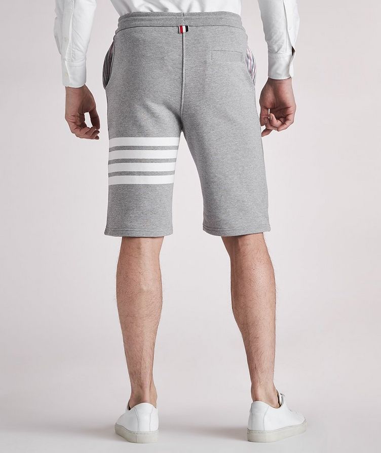 Four-Bar Stripe Cotton Sweat Shorts image 4
