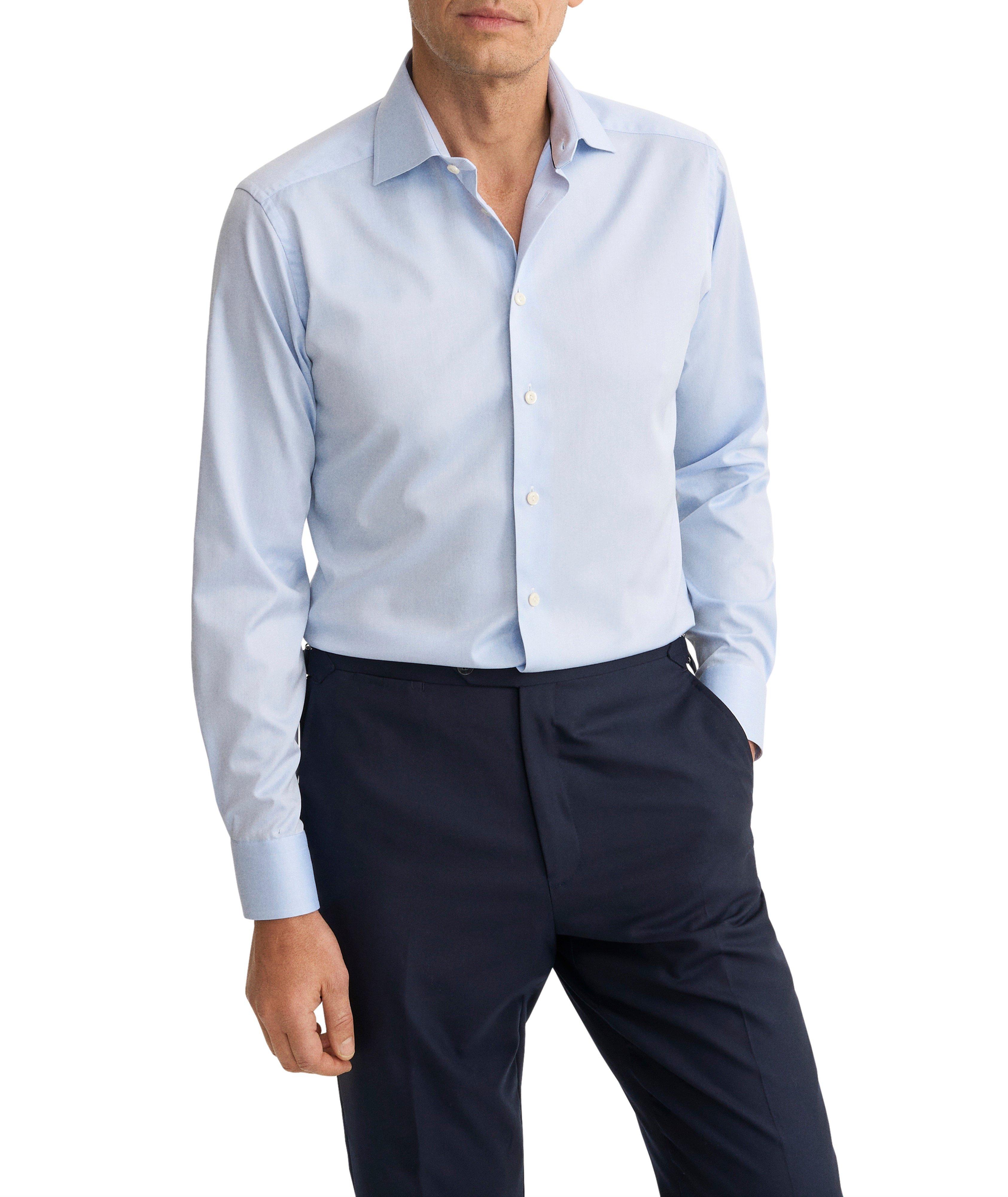 Slim-Fit Signature Twill Dress Shirt image 1