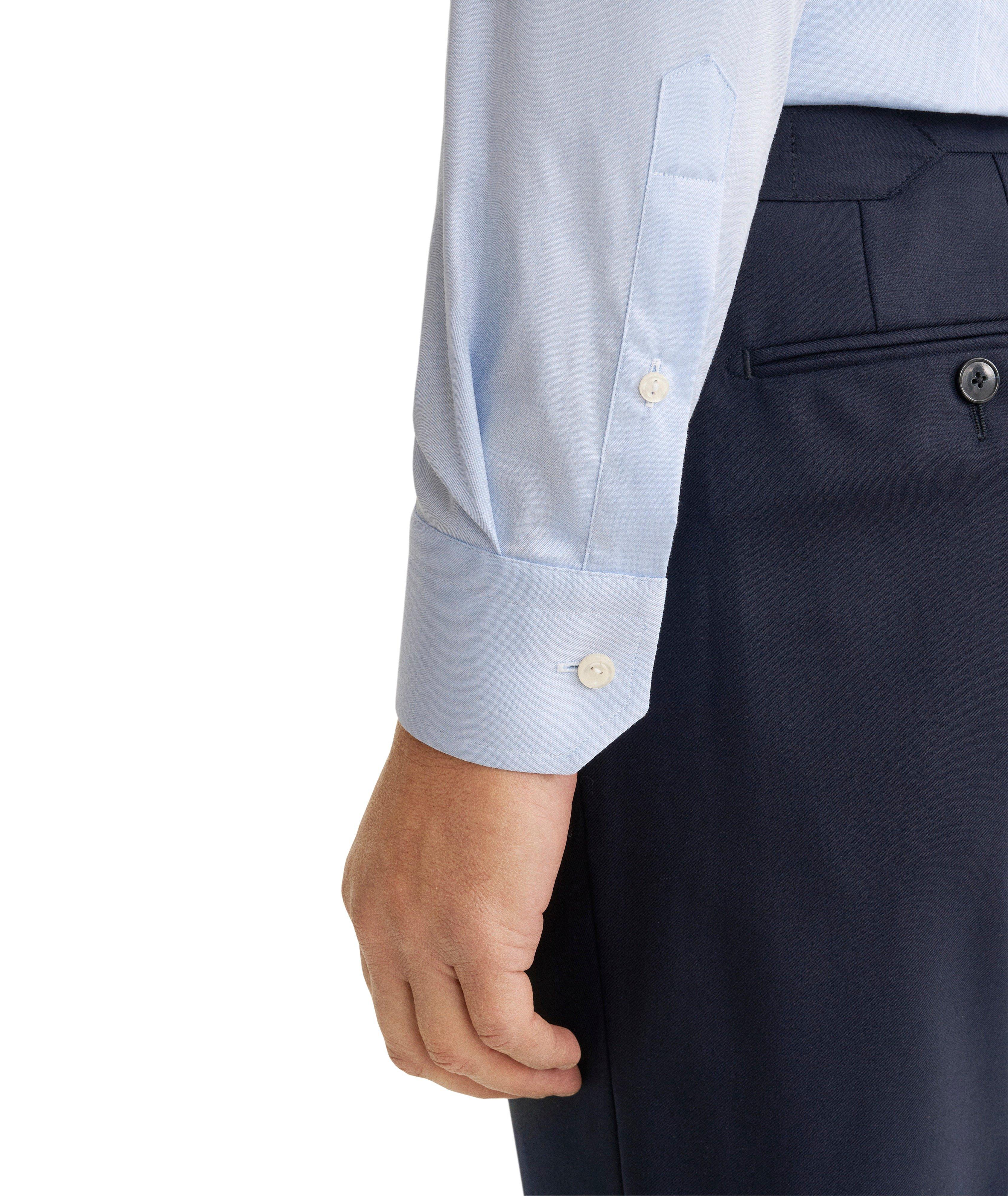 Slim-Fit Signature Twill Dress Shirt image 4