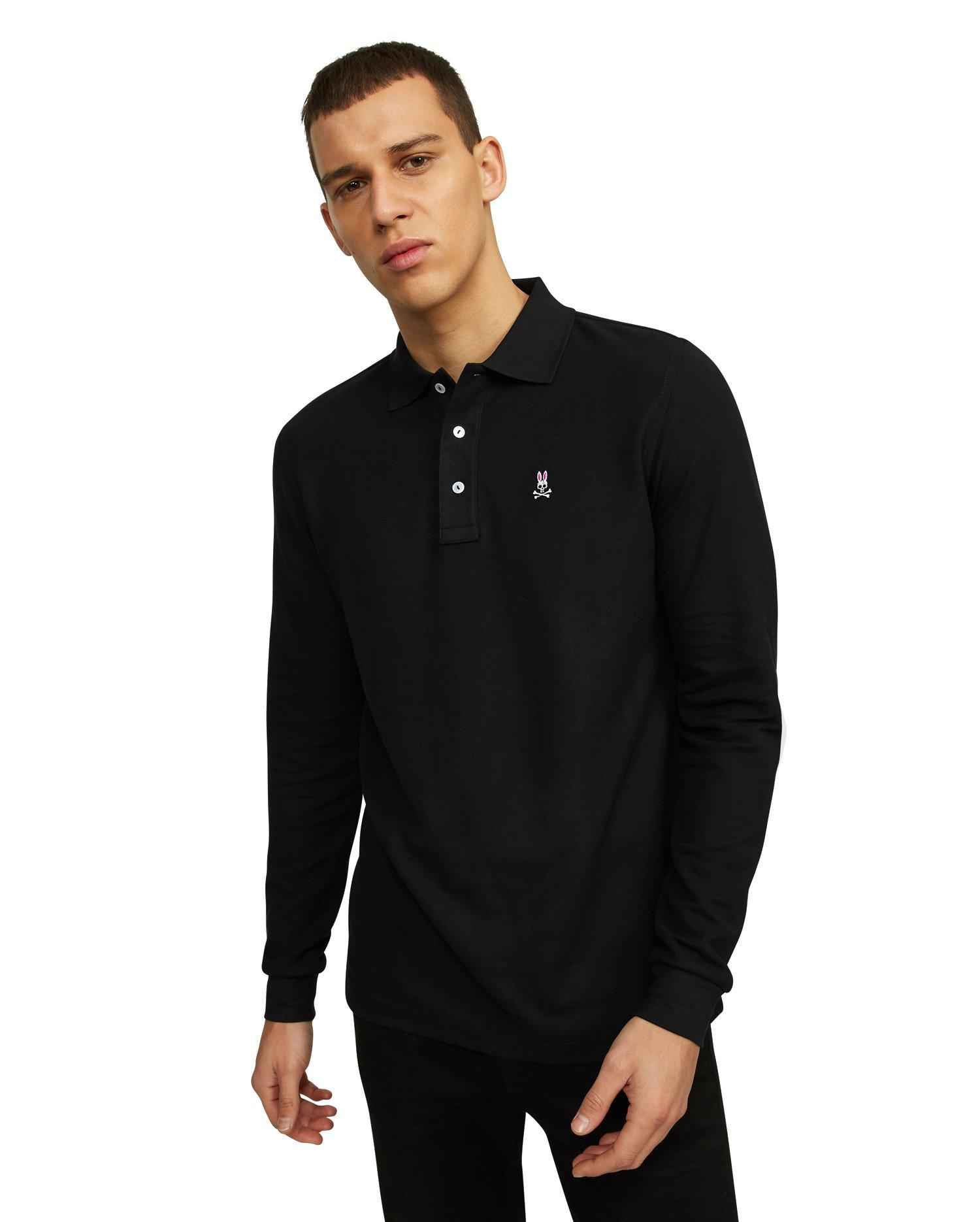 Long-Sleeve Cotton Polo image 2