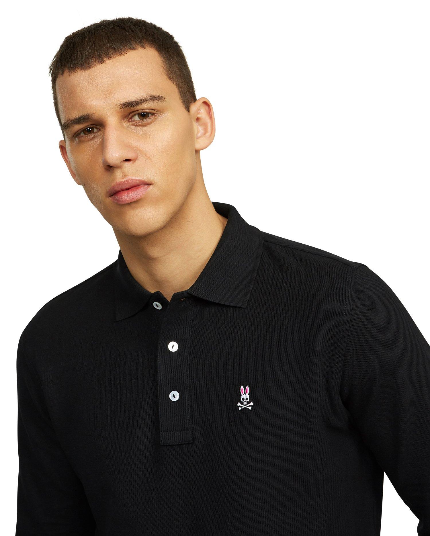 Long-Sleeve Cotton Polo image 3