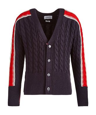 Thom Browne Cable Knit Wool Cardigan 