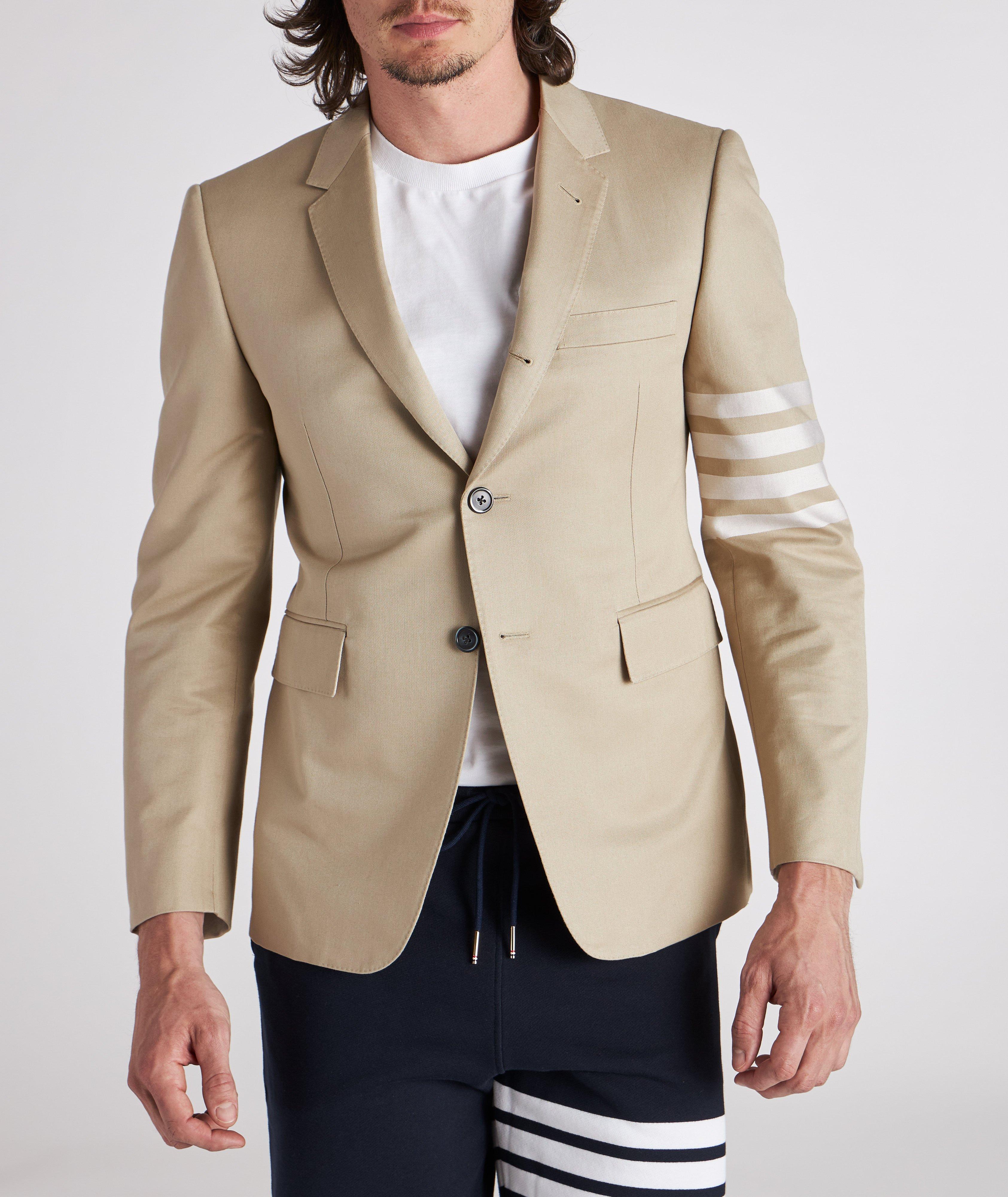 Cotton Twill 4Bar Stripe Sport Jacket image 2