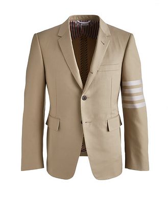 Thom Browne Cotton Twill 4Bar Stripe Sports Jacket