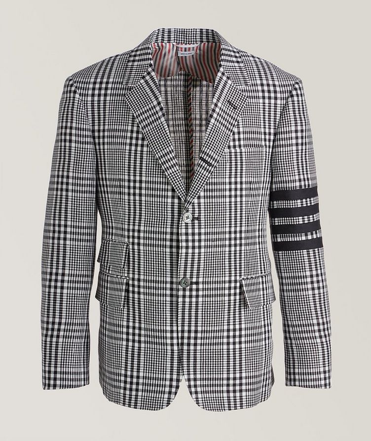 Linen Gingham POW Check Sports Jacket image 0
