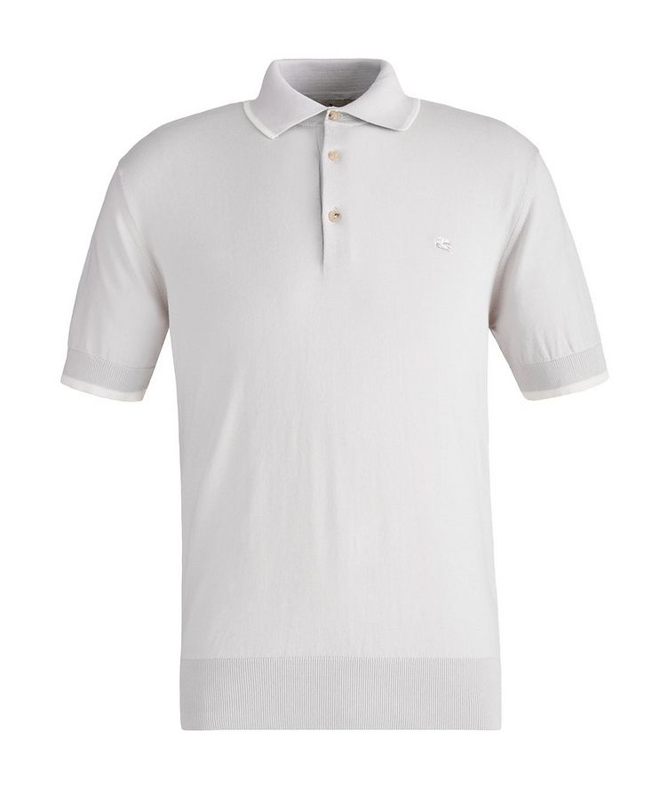 Knit Cotton Polo with Tipping image 0