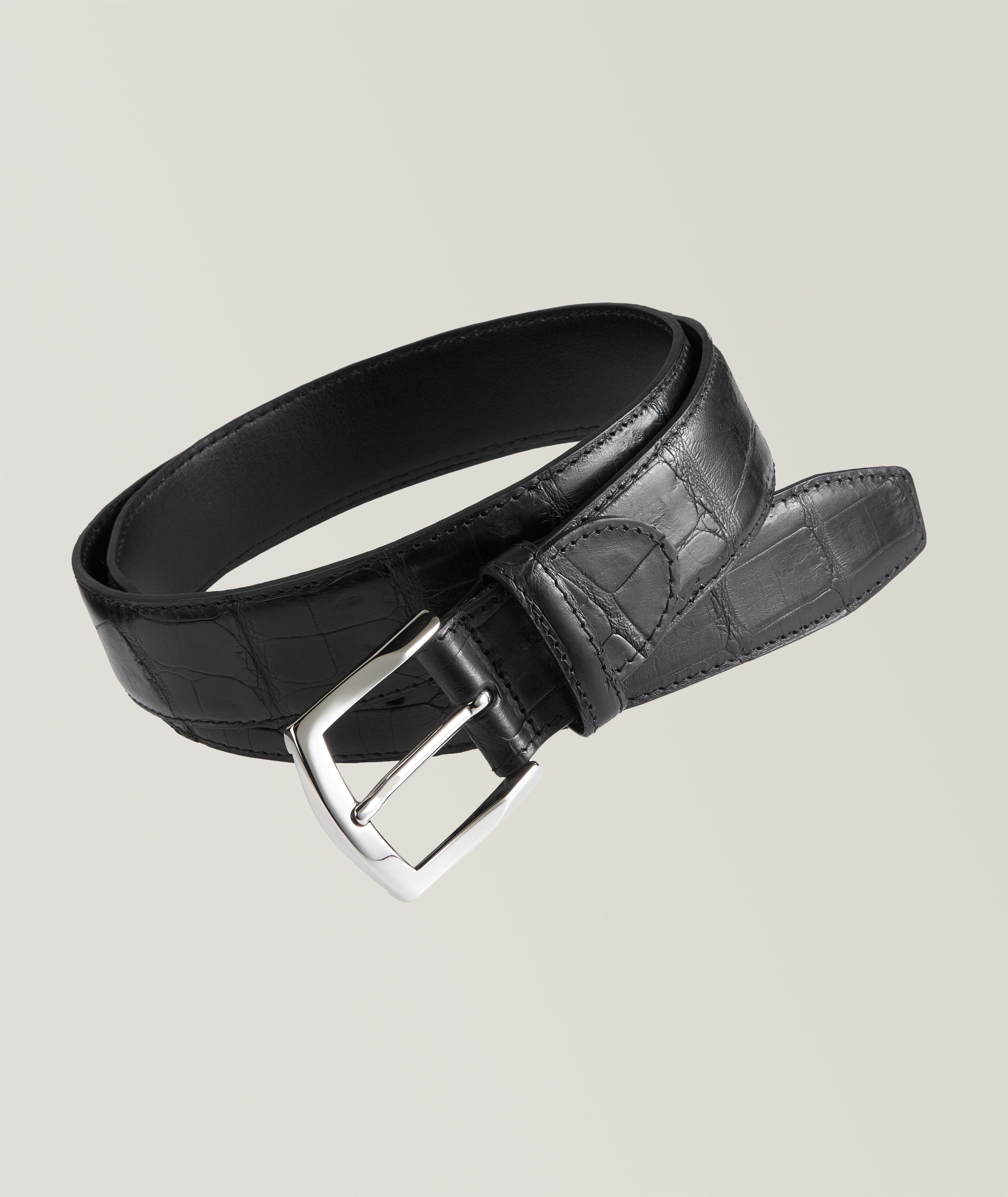 Crocodile Leather Belt image 0